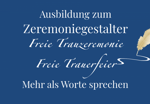 Ausbildung zum Traureder und Trauerredner im Einzelsetting