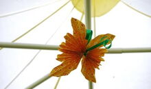 selbstgefalteter Schmetterling als Dekoelement