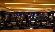 wedding on a yacht in NYC with the Glenn Miller Orchestra